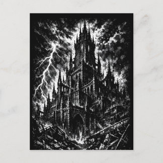 The Black Fortress by BurnsInHell Postcard