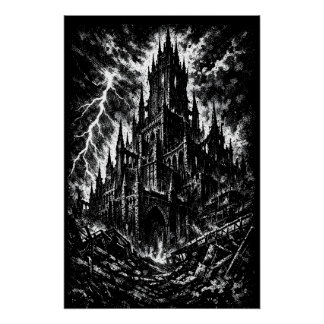 The Black Fortress by BurnsInHell Poster