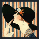 “The Black Hat” Art Deco by George Barbier Photo Print<br><div class="desc">George Barbier was one of the preeminent fashion illustrators of the early twentieth century in the forefront of the alliance between art and fashion. He and and his fellow illustrators created bold,  stylized images that conveyed mood and atmosphere.  This illustration is “The Black Hat” for La Parisienne magazine.</div>