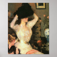 The Black Hat by Frank Weston Benson Fine Arts