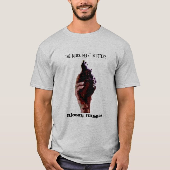 The Black Heart Blisters, Bloody Fingers T-Shirt (Front)