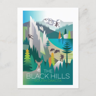 The Black Hills, South Dakota Postcard