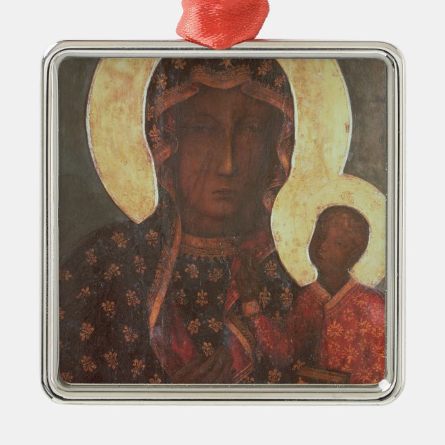 The Black Madonna of Jasna Gora Metal Ornament (Front)