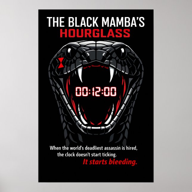 The Black Mamba’s Hourglass Poster (Front)