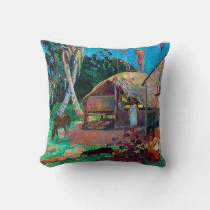 The Black Pigs, Gauguin Throw Pillow