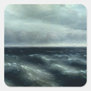 The Black Sea, 1881 Square Sticker