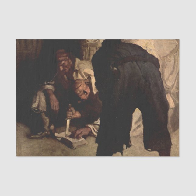 “The Black Spot” by NC Wyeth from “Treasure Island Tissue Paper (Front)