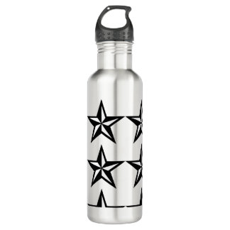 The black starr stainless steel water bottle
