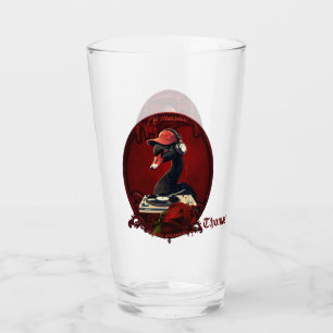 The black swan, symbolizing creativity glass