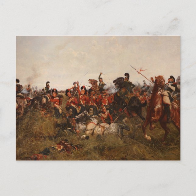 The Black Watch at Quatre-Bras Postcard (Front)