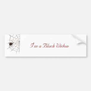 The Black Widow Bumper Sticker