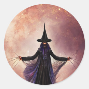 The Black Witch Classic Round Sticker