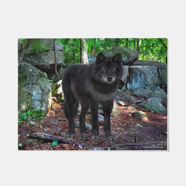 "The Black Wolf" Doormat (Front)
