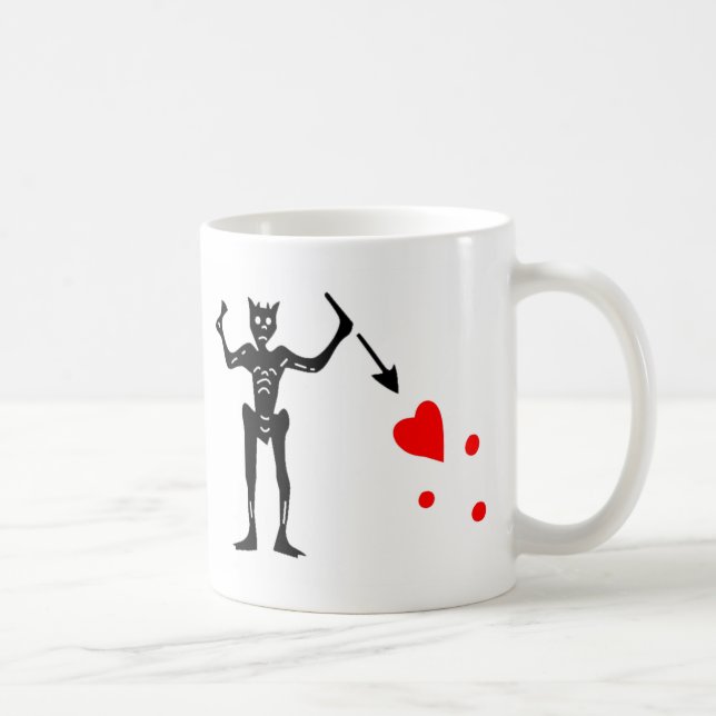 The Blackbeard Authentic Flag Coffee Mug (Right)