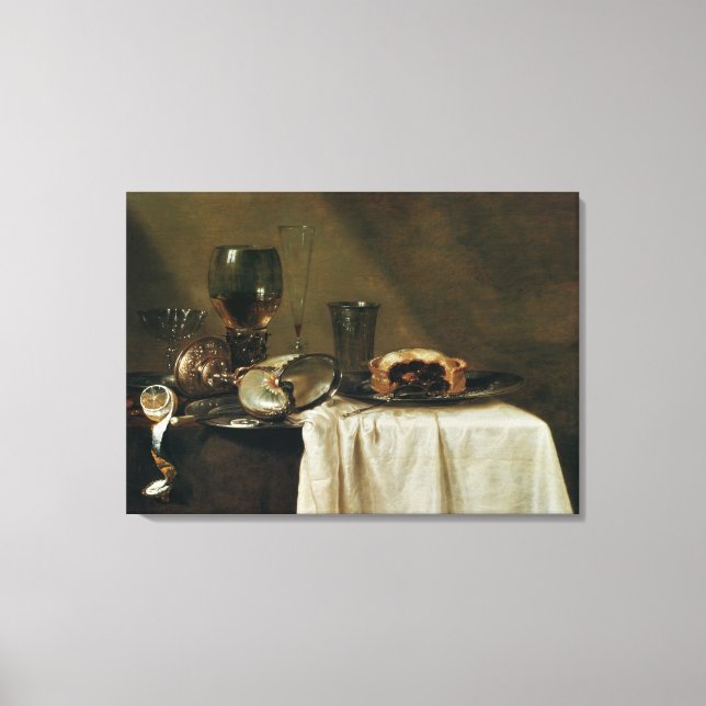 The Blackcurrant Tart, 1635 Canvas Print (Front)