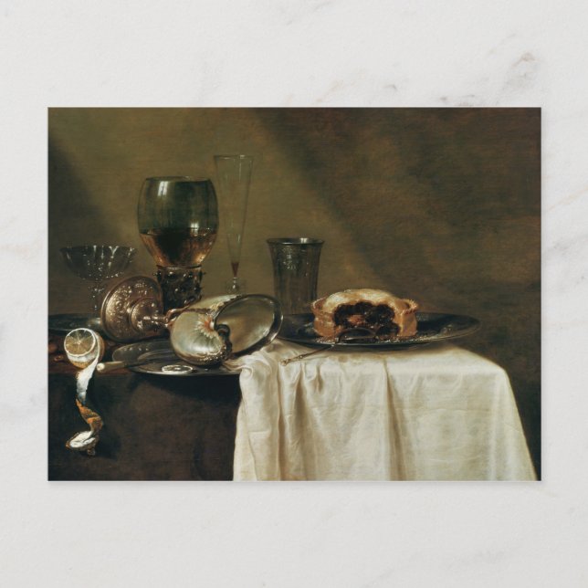 The Blackcurrant Tart, 1635 Postcard (Front)