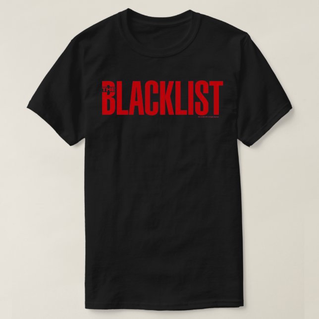The Blacklist Logo  T-Shirt (Design Front)