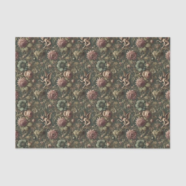 The Blighted Watcher – Gothic Victorian Tissue Paper (Front)