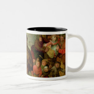 The Blind Hurdy Gurdy Player Two-Tone Coffee Mug