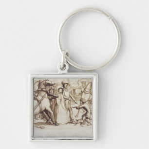 The Blind Man, 1853 (pen, ink, wash and graphite o Keychain