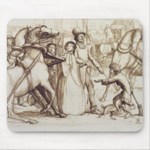 The Blind Man, 1853 (pen, ink, wash and graphite o Mouse Pad