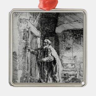 The blind Tobit, 1651 Metal Ornament
