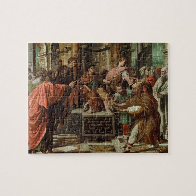 The Blinding of Elymas (cartoon for the Sistine Ch Jigsaw Puzzle (Horizontal)