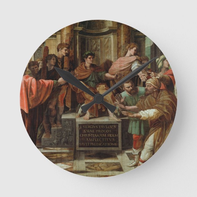 The Blinding of Elymas (cartoon for the Sistine Ch Round Clock (Front)