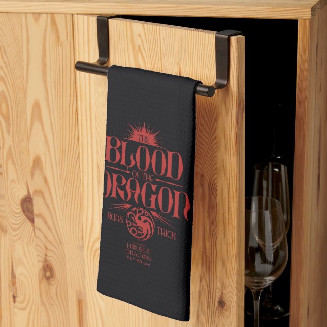 The Blood of the Dragon Runs Thick Kitchen Towel (Thirds Fold)