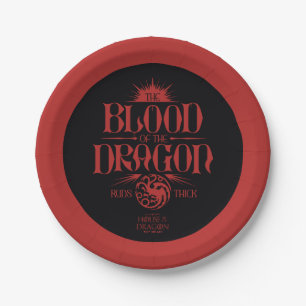 The Blood of the Dragon Runs Thick Paper Plate