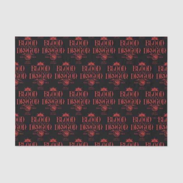 The Blood of the Dragon Runs Thick Tissue Paper (Front)