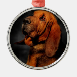 The Bloodhound Metal Ornament