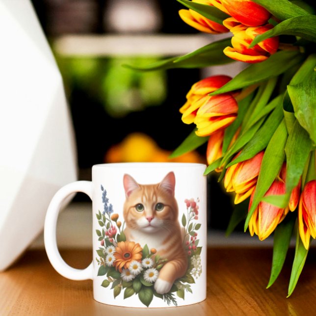 The Blooming Kitty Coffee Mug (Creator Uploaded)