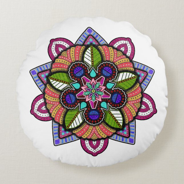The Blossoming 2023 Round Pillow (Front)