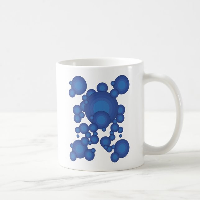 The Blue 70's year styling circle Coffee Mug (Right)