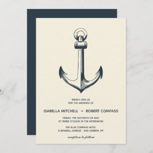 The Blue Anchor   Wedding Invitation
