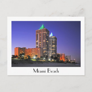 The Blue and Green Diamond Towers, Miami Beach Postcard
