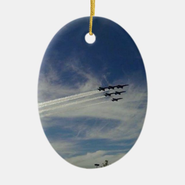 The Blue Angels Ceramic Ornament (Front)