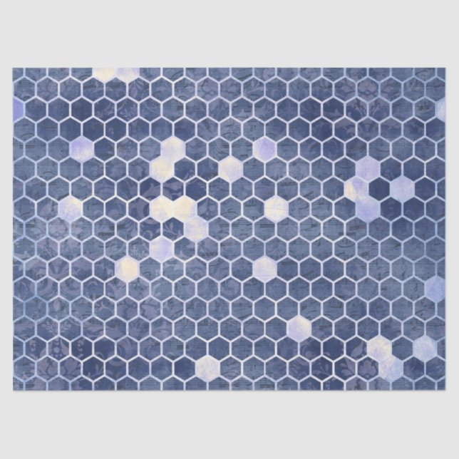 The Blue Bee Series Design 14 Tissue Paper (Front)