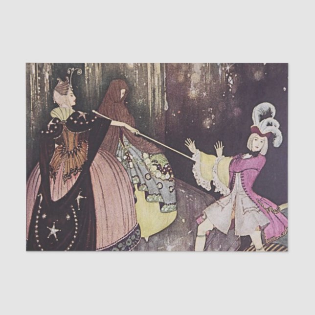 “The Blue Bird” by Edmund Dulac Tissue Paper (Front)