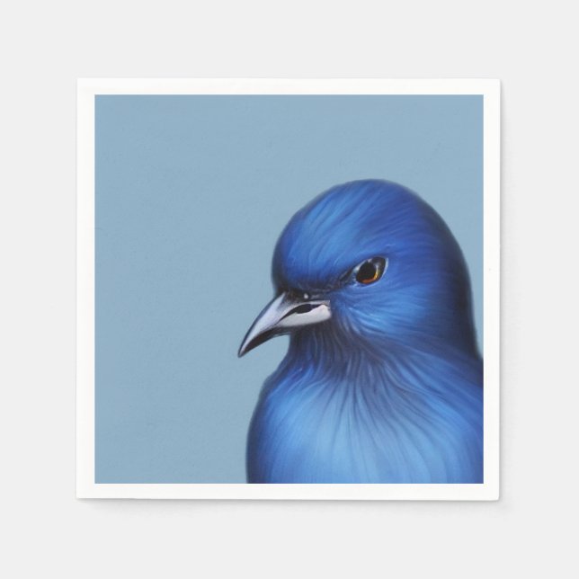 The blue bird napkin (Front)