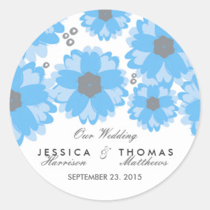 The Blue Blossom Wedding Collection Seals