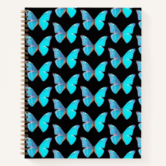 The Blue Butterfly Hardcover Spiral  Notebook (Front)