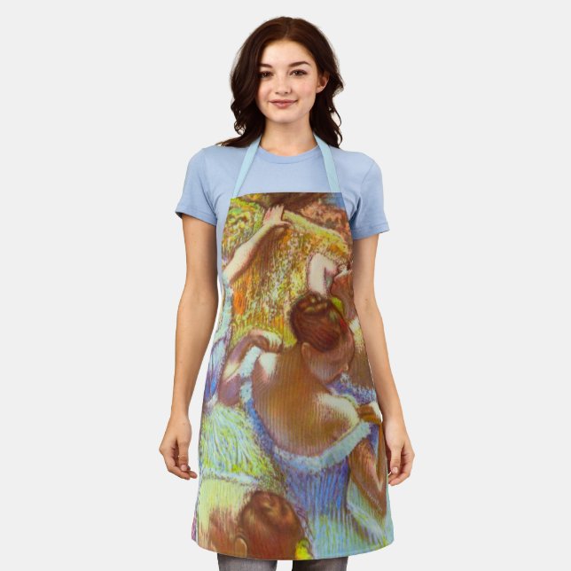 The Blue Dancers by Edgar Degas Apron (Worn)