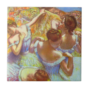 The Blue Dancers by Edgar Degas Tile