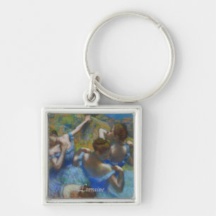 The Blue Dancers, Degas Art  Keychain