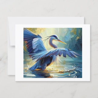 The Blue Heron,  Postcard