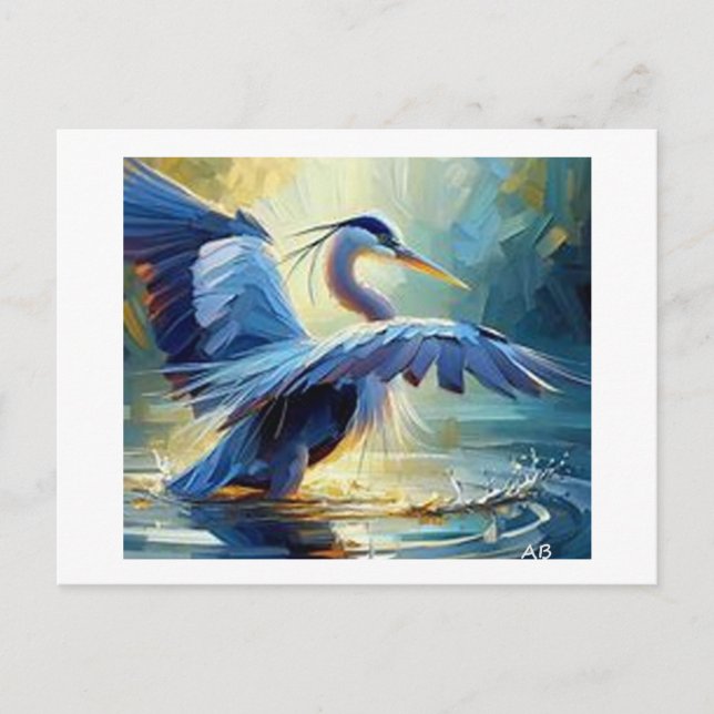 The Blue Heron,  Postcard (Front)