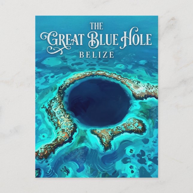 The Blue Hole Belize Postcard (Front)