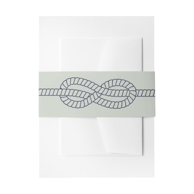 The Blue Knot | Wedding Invitation Invitation Belly Band (Front Example)